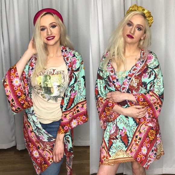 Umgee NWT Boutique Kimono Boho Art Deco - Picture 16 of 16